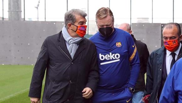 Joan Laporta acompaña a todo el plantel para el Barcelona vs. PSG. (Foto: FC Barcelona)