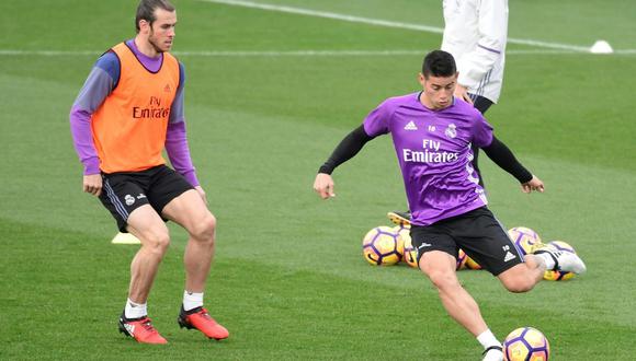 Gareth Bale y James Rodríguez quedaron fuera de la lista de convocados del Real Madrid para visitar al Leganés. (Foto: AFP)