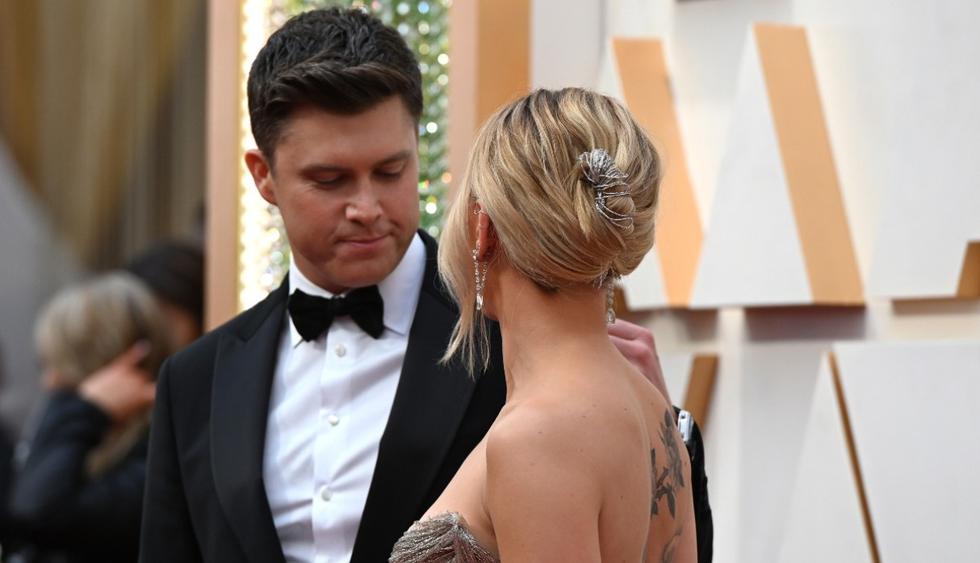 Oscars 2020 Scarlett Johansson Y El Radiante Vestido Que Lucio En La Alfombra Roja Colin Jost Estados Unidos Fotos Nndc Trends El Bocon