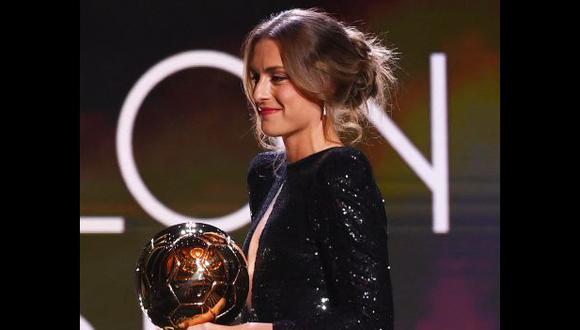 Alexia Putellas es la primera española ganadora del Balón de Oro femenino. (Foto: AFP)