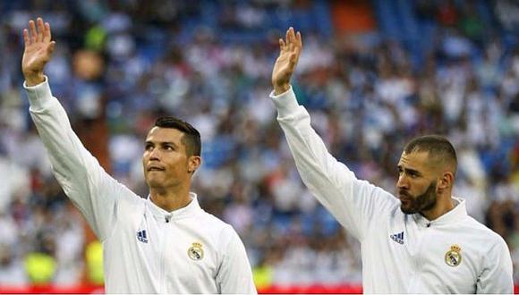 Cristiano Ronaldo y Karim Benzema conforman la peor delantera
