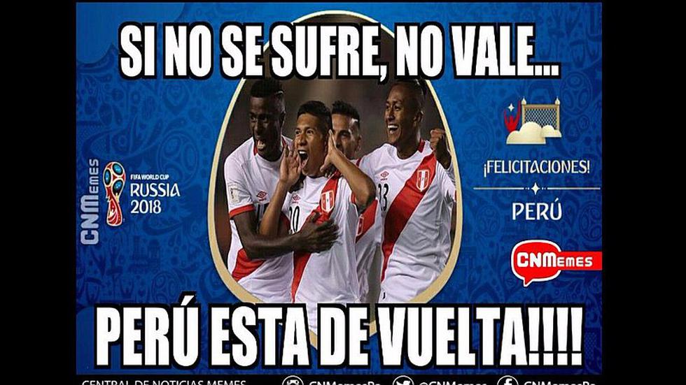 Los divertidos memes que dejaron la clasificación de Perú a Rusia 2018