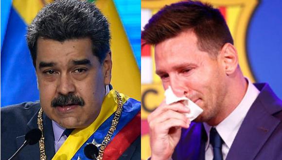 El presidente de Venezuela, Nicolás Maduro reveló que cuando vio la conferencia de Messi despidiéndose del Barcelona también lloró.