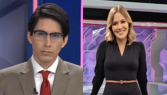 Sebastián Salazar y Tatiana Alemán se despidieron de “Cuarto Poder”. (Foto: Captura América TV/@tatiana_aleman__).