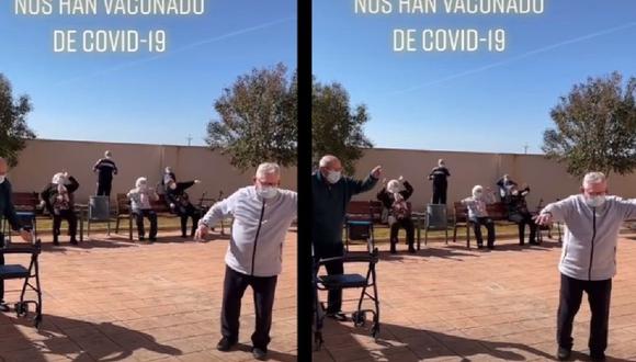 El vídeo de estos abuelitos se volvió viral.