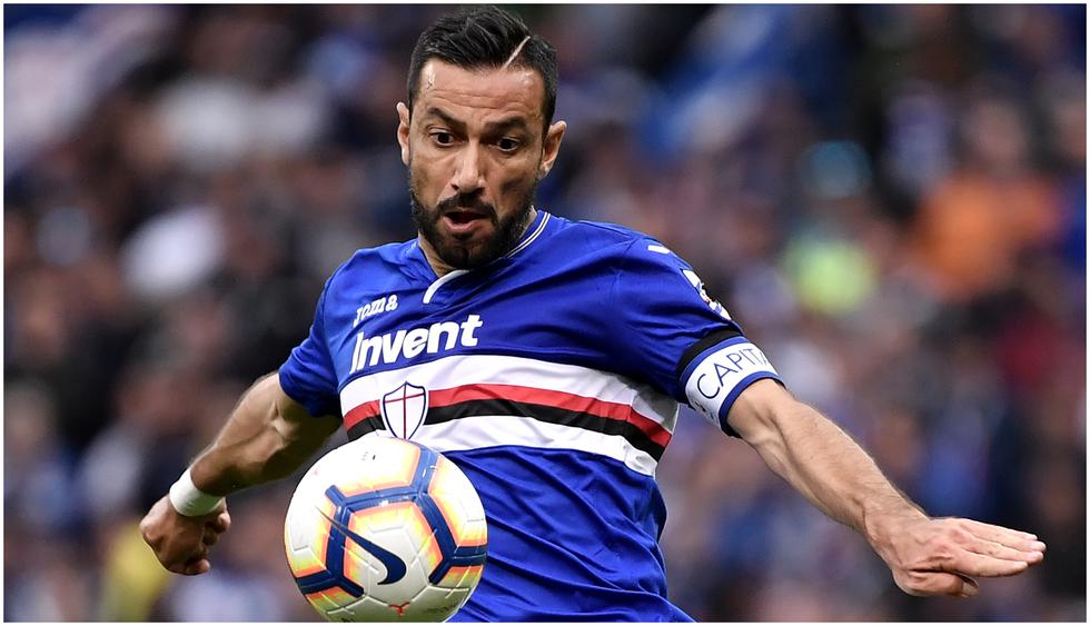 Edad 37: Fabio Quagliarella juega en Sampdoria y está valorizado en 2,2 millones de dólares (Foto AFP)