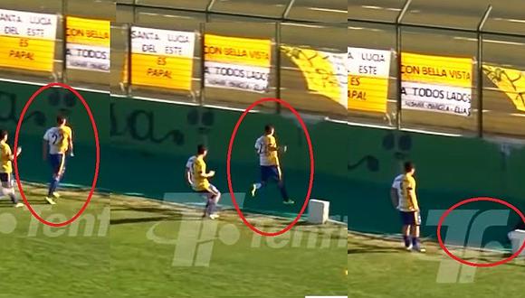YouTube | futbolista uruguayo anotó golazo, fue a celebrar con su hinchada y terminó en una fosa del estadio | VIDEO
