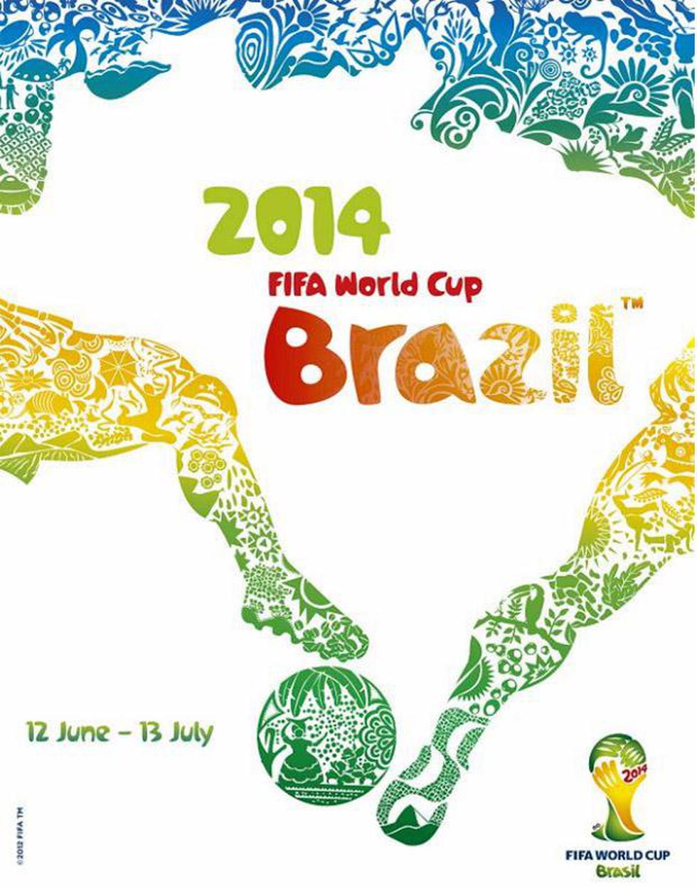 Estos son los posters oficiales del Mundial de Brasil 2014 [FOTOS]