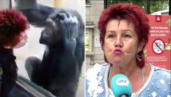 La mujer afirma que tiene un romance con un chimpancé durante cuatro años.