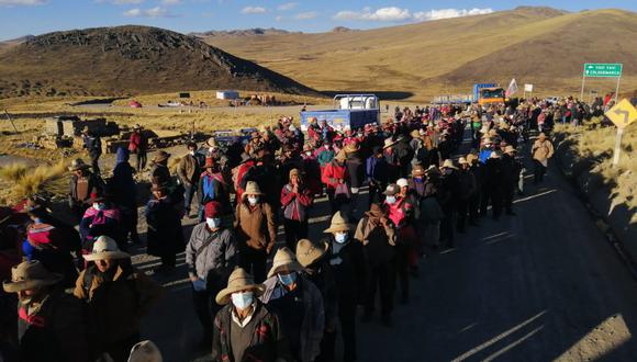 Las comunidades campesinas de Chumbivilcas esperan pronta solución a sus reclamos. (Derechos Humanos Sin Fronteras Cusco)
