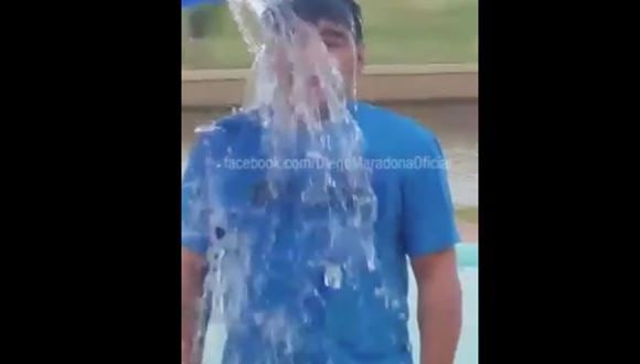 Ice Bucket Challenge: Diego Armando Maradona realizó la prueba [VIDEO]