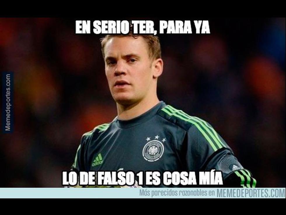 Mira lo memes sobre el error de Ter Stegen ante la Roma [GALERÍA]
