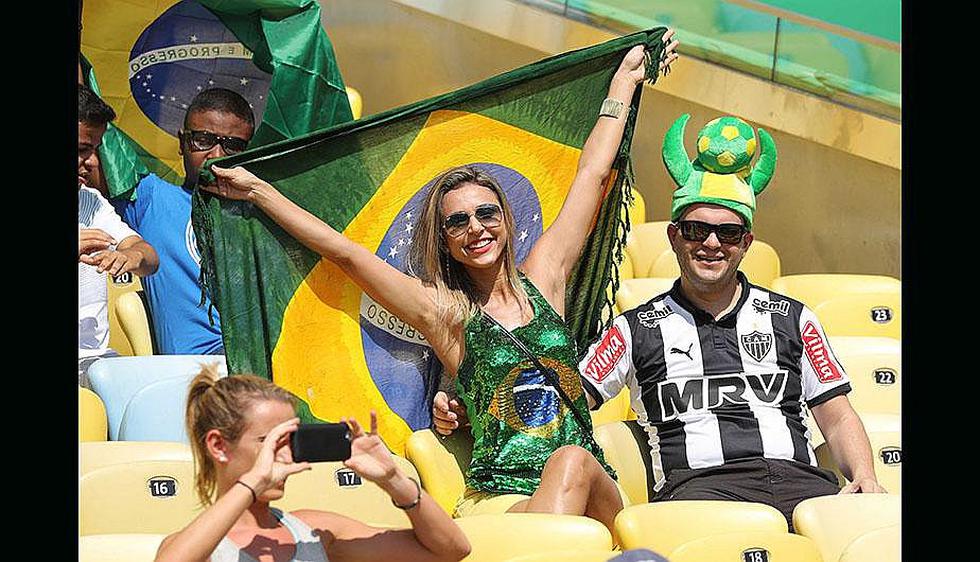 Brasil vs. Honduras: las garotas que se robaron el show [FOTOS]