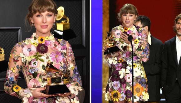 Taylor Swift se convierte así en una de las estrellas que ha logrado el mismo galardón por tres discos. (Foto: Kevin Mazur / The Recording Academy / AFP)