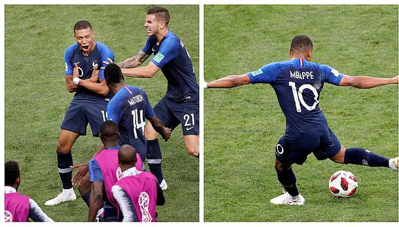 kylian Mbappe y su golazo para el 4-1 de Francia sobre Croacia 