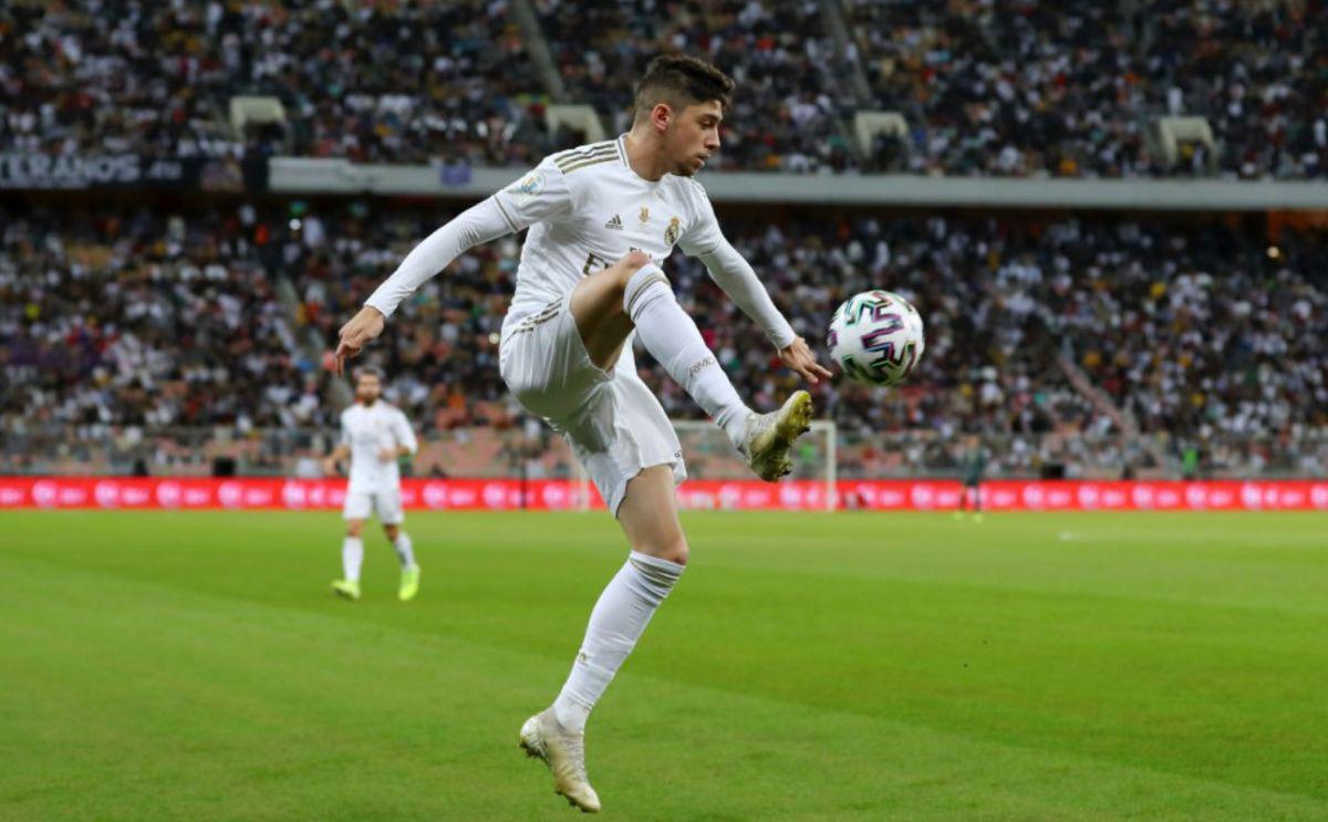 Fede Valverde mejor jugador de la final de Supercopa, en Yeda. (Foto: Agencias)