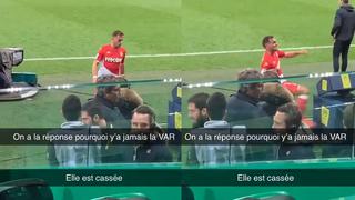 Youtube VIRAL: defensor del Mónaco fue expulsado en la Ligue 1 y rompió el VAR a patadas [VIDEO]