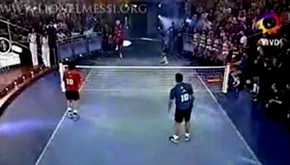 El día en que Messi, Maradona, Francescoli y Tévez jugaron fútbol net [VIDEO]