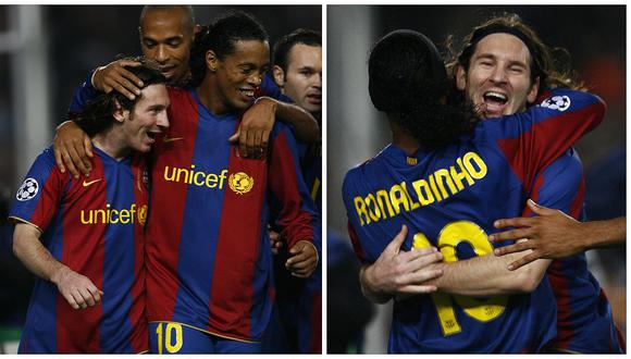 Lionel Messi: Ronaldinho lo sorprendió con emotivo mensaje