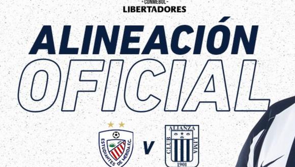 Este será el equipo que lanzará Mario Salas para su encuentro por Copa Libertadores contra Estudiantes de Mérida en Venezuela | Foto: Alianza Lima - Twitter