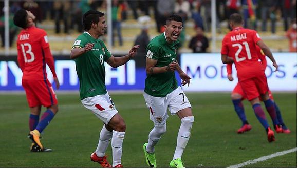 Bolivia venció 1-0 a Chile en La Paz y favorece a la blanquirroja