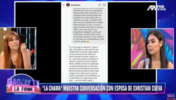 Alexandra Méndez ratificó su versión sobre Christian Cueva. (Imagen: ATV)