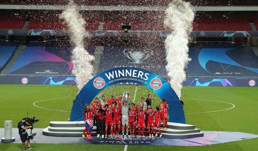 En el Estadio da Luz de Lisboa, sede única de la Champions League desde cuartos de final, el Bayern Múnich alzó una nueva 'Orejona' en un edición inédita del máximo torneo de clubes de Europa. (Foto: AFP)