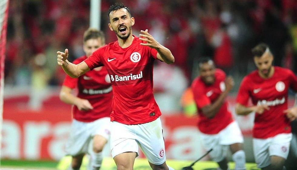 Paolo Guerrero fue titular en la derrota de Internacional ante Palmeiras por la Copa de Brasil