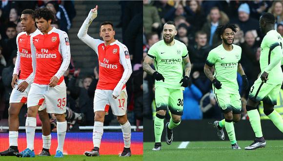 Arsenal y Manchester City avanzan a la quinta ronda de la FA Cup