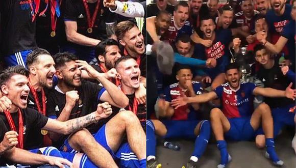 Carlos Zambrano y su eufórica celebración tras lograr el título de la Copa de Suiza con FC Basel | VIDEO