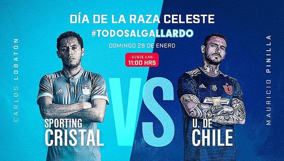 Sporting Cristal ya tiene rival para la 'Tarde Celeste': 'U' de Chile