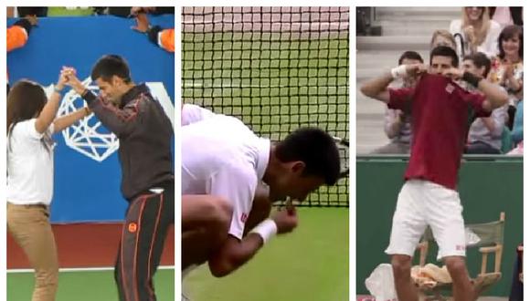 Las cinco 'payasadas' de Novak Djokovic, el showman de la ATP