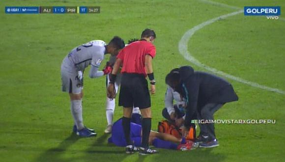Alianza Lima vs. Pirata FC | Kevin Quevedo recibió terrible plancha y árbitro no cobró falta | VIDEO