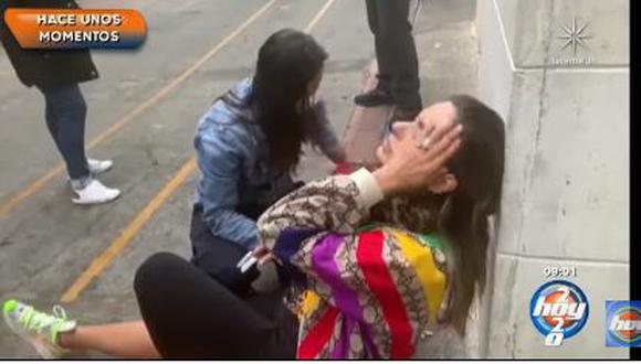 Galilea Montijo sufrió fuerte caída y desmaya al llegar al programa “Hoy” | VIDEO