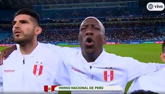 Perú vs. Chile | Así vibró el Arena do Gremio con el himno nacional de la selección peruana | VIDEO
