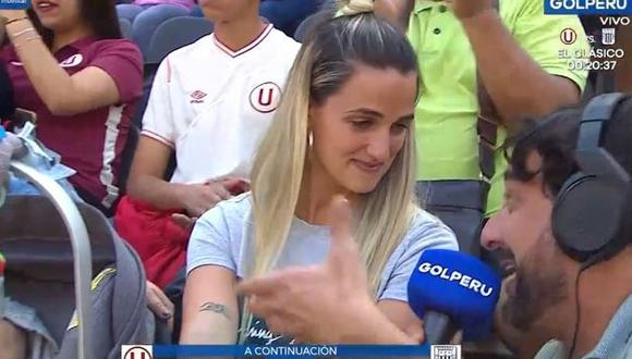 Universitario vs. Alianza | Esposa de Alejandro Hohberg: "El resultado me lo guardo para mí" | VIDEO