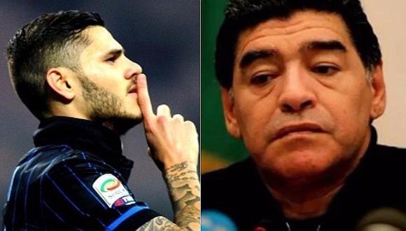 Perú vs. Argentina: Maradona criticó duramente a Mauro Icardi [VIDEO]