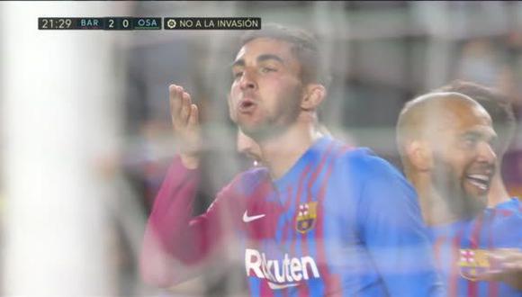 Gol de Ferran Torres para el 2-0 de Barcelona vs. Osasuna. (Captura: DirecTV Sports)