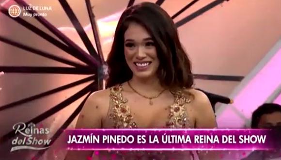 Jazmín Pinedo fue presentada en “Reinas del show”. (Foto: Captura América TV).