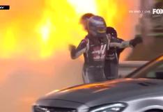 Romain Grosjean impacta su vehículo en el GP de Bahrain, lo rescatan a tiempo y se salva de la muerte | VIDEO