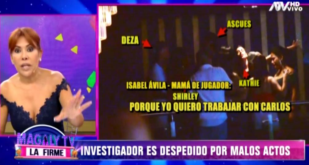 La conductora de televisión indicó que no soportará con actos de corrupción dentro de “Magaly TV, la firme”.   (Foto: ATV)