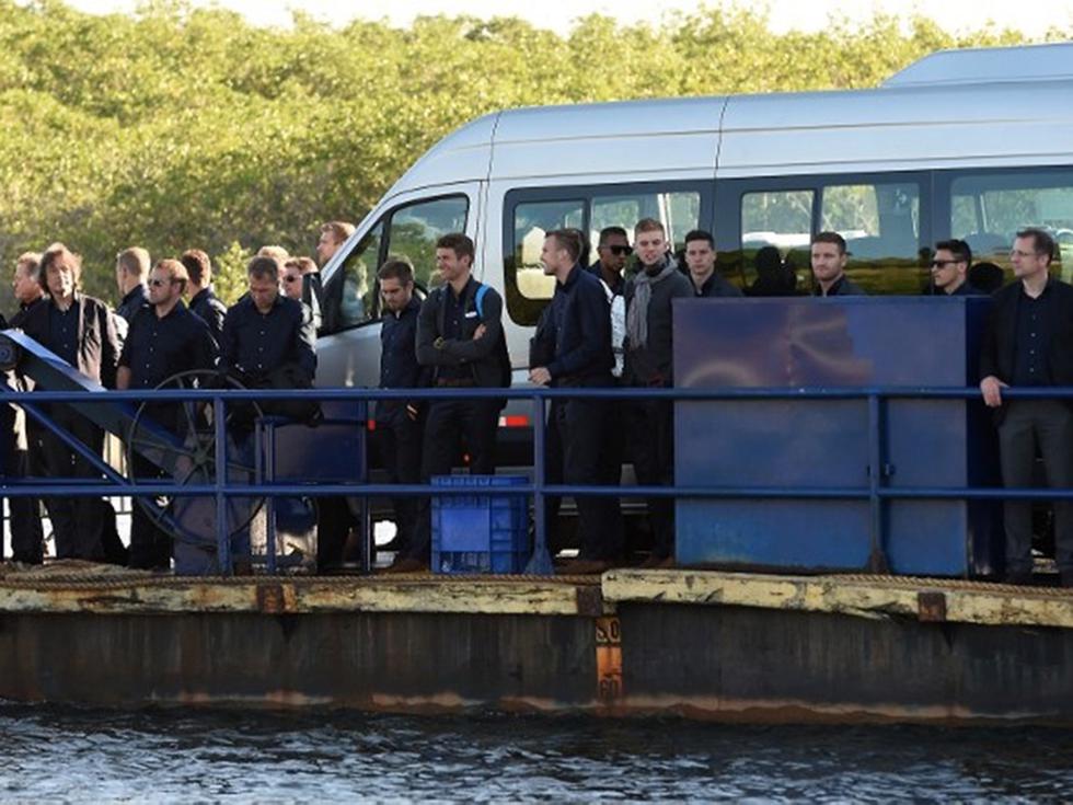 Mundial Brasil 2014: Alemania se trasladó a su sede de concentración en un ferry [VIDEO]