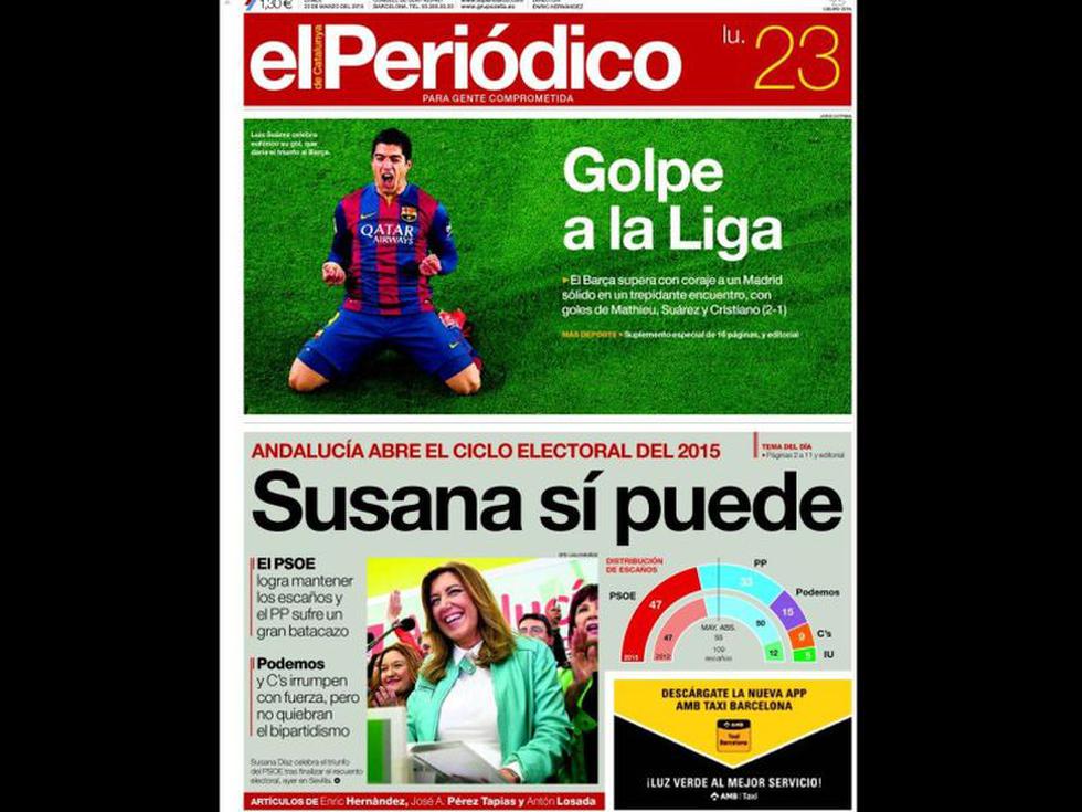 Barcelona: Las portadas de los diarios españoles tras triunfo en derbi [FOTOS]