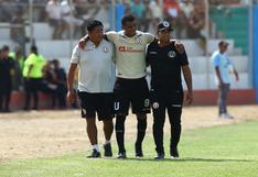Universitario vs. Carlos Stein | Nelinho Quina sufre lesión y tuvo que ser llevado por ambulancia | FOTO
