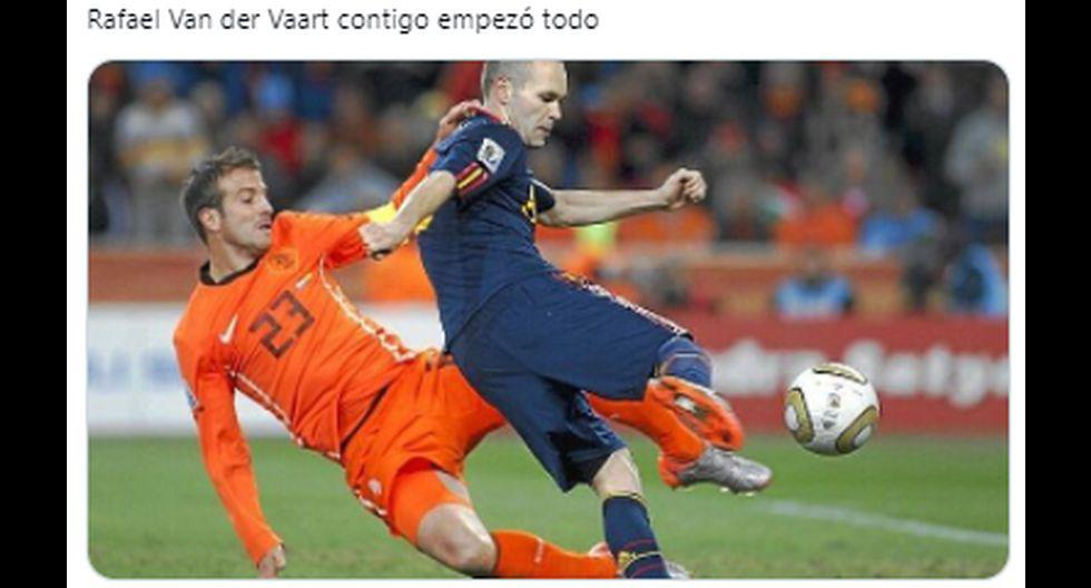 Van der Vaart se convirtió en protagonista de los memes tras eliminación de Países Bajos. (Foto: Facebook)