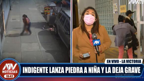 El ataque del indigente a una niña de 3 años ocurrió en la avenida Aviación, en La Victoria. (ATV)