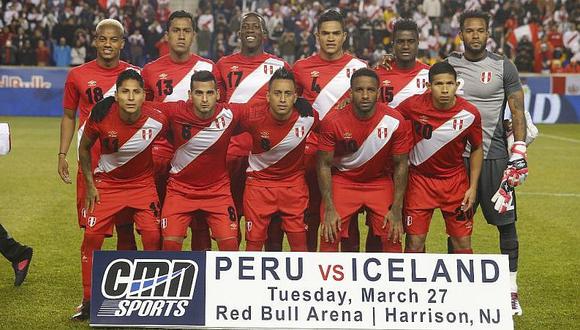 Perú recupera puesto 11 de ranking FIFA tras vencer a Islandia