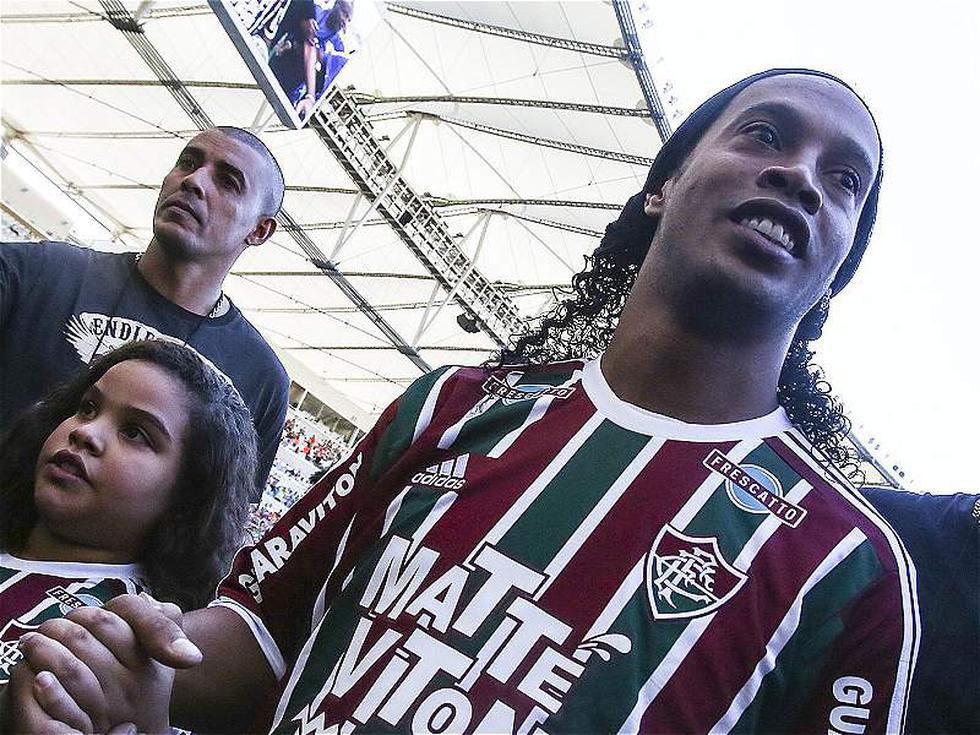 Ronaldinho y su presentación con el Fluminense en el Maracaná [FOTOS]