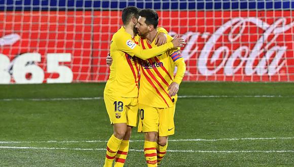 Frenkie de Jong marcó el único gol para el Barcelona en el duelo de visita ante el Huesca, que sigue último con 12 unidades en esta Liga 2020-21.  | Foto: AFP