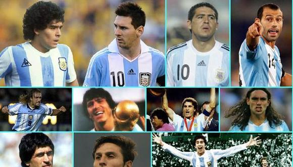 Entérate cuál es el once histórico de la selección argentina